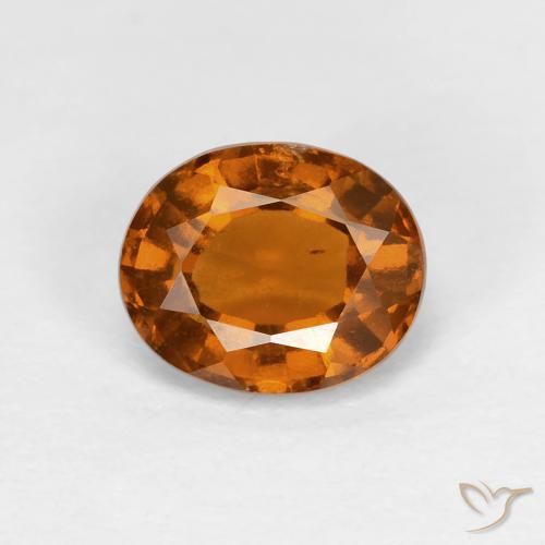 1.52ct Naturale Medium Dark-Orange Granato hessonite, Ovale, VS