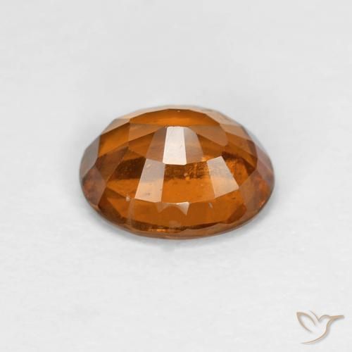 Granato hessonite Medium Dark-Orange naturale da 1.52 ct, Ovale, VS