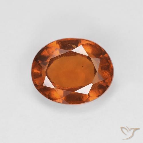 2.28ct Naturale Medium Dark-Orange Granato hessonite, Ovale, VVS-VS