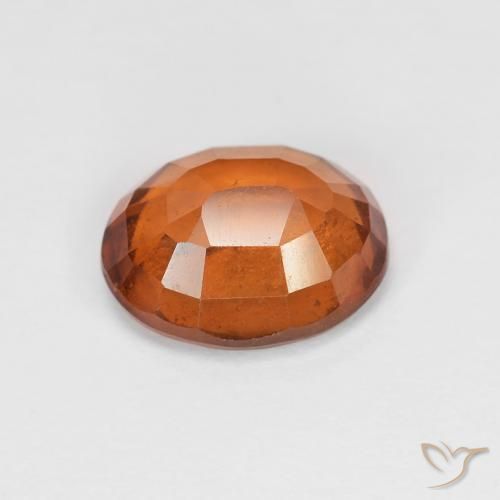Granato hessonite Medium Dark-Orange naturale da 2.28 ct, Ovale, VVS-VS
