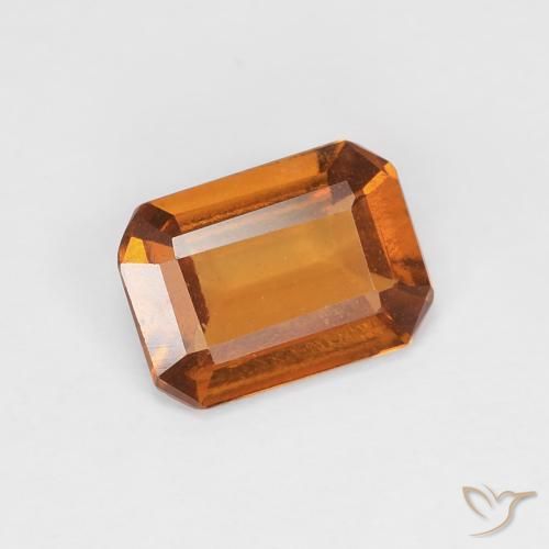 Granato hessonite Arancio Medio naturale da 0.97 ct, Ottagonale / Taglio smeraldo, VVS-VS