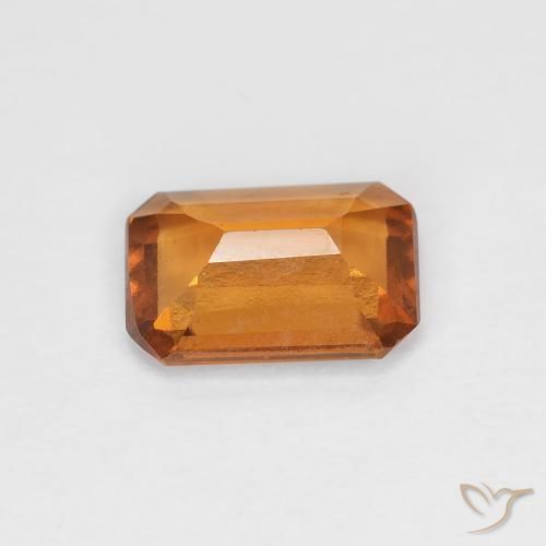 Granato hessonite Arancio Medio naturale da 0.97 ct, Ottagonale / Taglio smeraldo, VVS-VS