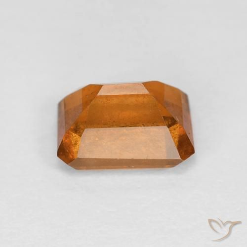 Granato hessonite Arancio Medio naturale da 1.41 ct, Ottagonale / Taglio smeraldo, VVS-VS