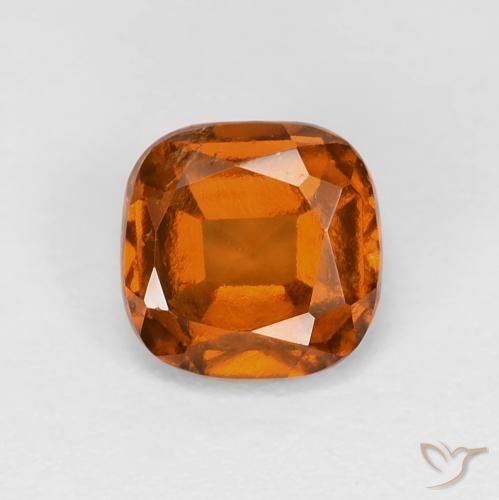 1.17ct Naturale Arancione scuro Granato hessonite, Cuscino, VS