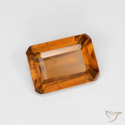 Granato hessonite Arancio Medio naturale da 1.02 ct, Ottagonale / Taglio smeraldo, VS
