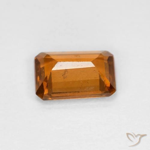 Granato hessonite Arancio Medio naturale da 1.02 ct, Ottagonale / Taglio smeraldo, VS