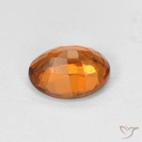 Granato hessonite Arancio Medio naturale da 1.46 ct, Ovale, VVS-VS