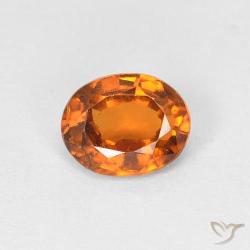 1.16ct Naturale Arancio Medio Granato hessonite, Ovale, VS