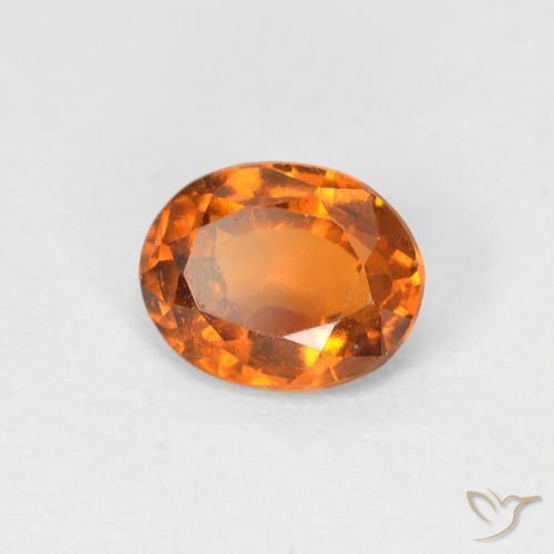 Granato hessonite Arancio Medio naturale da 1.16 ct, Ovale, VS