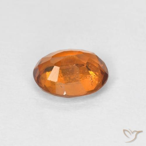 Granato hessonite Arancio Medio naturale da 1.16 ct, Ovale, VS