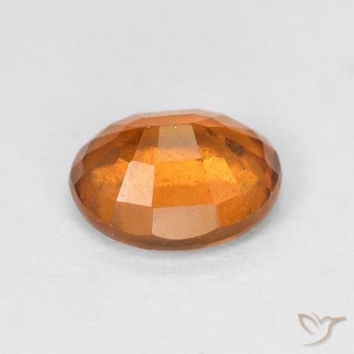Granato hessonite Arancione scuro naturale da 1.72 ct, Ovale, VS