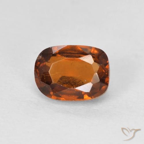 1.58ct Naturale Arancio Medio Granato hessonite, Cuscino, VS