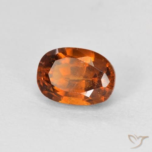 Granato hessonite Arancio Medio naturale da 1.42 ct, Ovale, VS