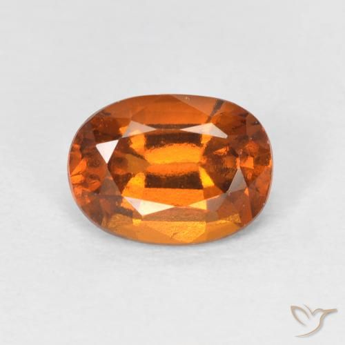 1.52ct Naturale Arancio Medio Granato hessonite, Ovale, VS