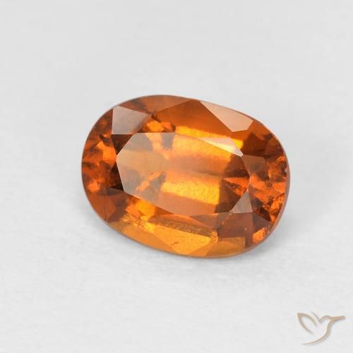 Granato hessonite Arancio Medio naturale da 1.52 ct, Ovale, VS