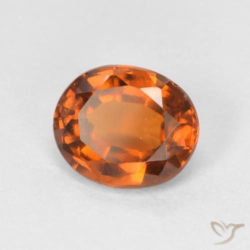 Granato hessonite Arancione scuro naturale da 1.60 ct, Ovale, VS