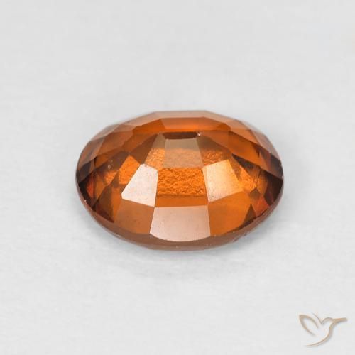 Granato hessonite Arancione scuro naturale da 1.60 ct, Ovale, VS