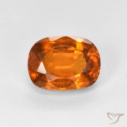 2.03ct Naturale Arancione scuro Granato hessonite, Cuscino, VS