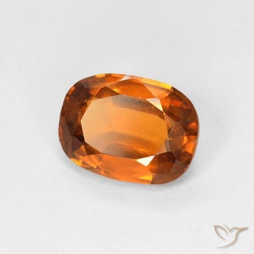 Granato hessonite Arancione scuro naturale da 1.57 ct, Cuscino, VVS-VS