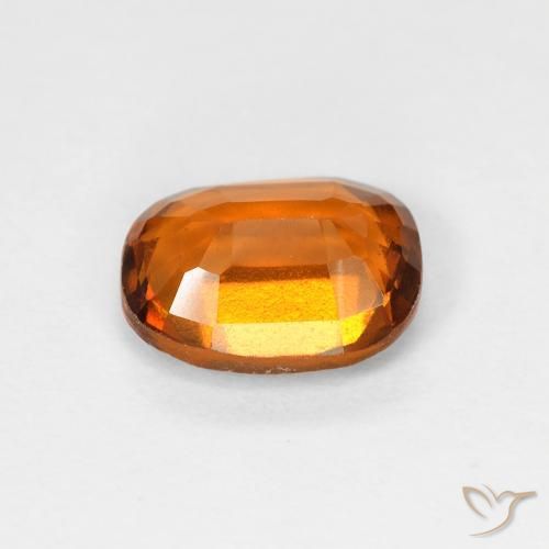 Granato hessonite Arancione scuro naturale da 1.57 ct, Cuscino, VVS-VS