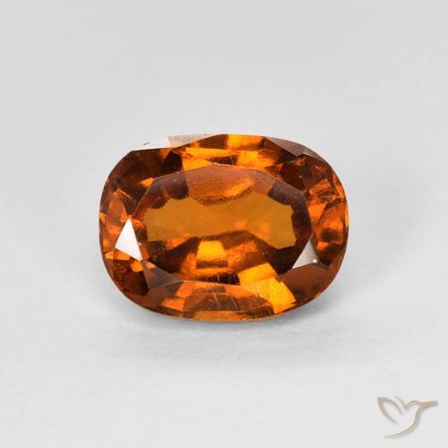 1.73ct Naturale Medium Dark-Orange Granato hessonite, Cuscino, VS-SI