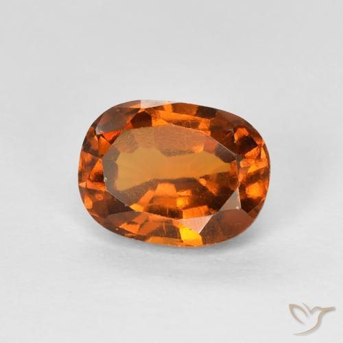 Granato hessonite Medium Dark-Orange naturale da 1.73 ct, Cuscino, VS-SI