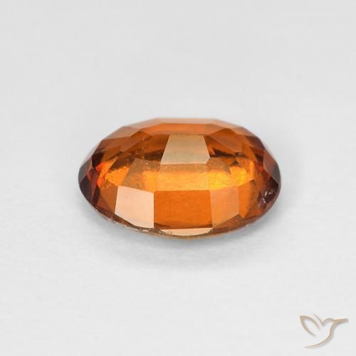 Granato hessonite Medium Dark-Orange naturale da 1.16 ct, Ovale, VS