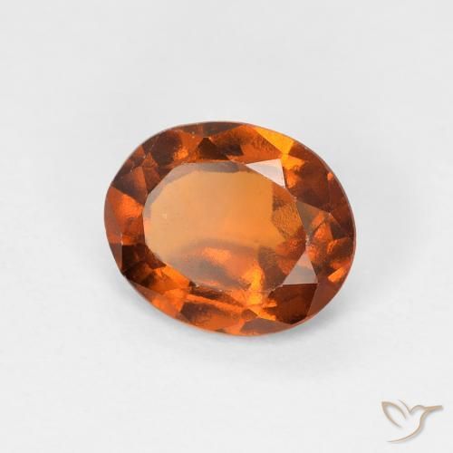 Granato hessonite Arancio Medio naturale da 1.19 ct, Ovale, VS