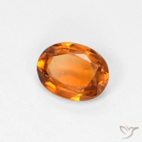 Granato hessonite Arancio Medio naturale da 0.91 ct, Ovale, VS-SI