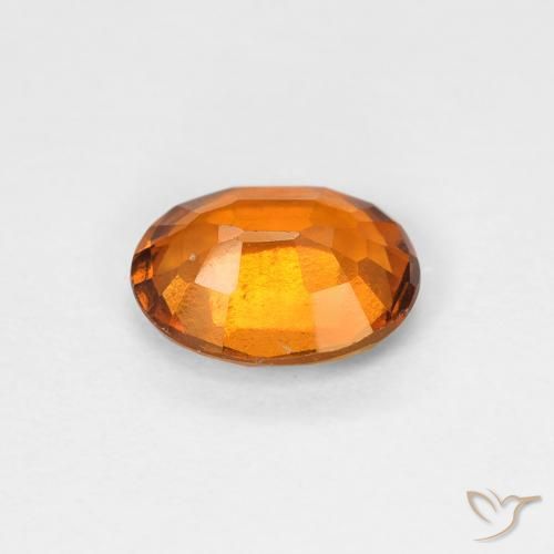 Granato hessonite Arancio Medio naturale da 0.91 ct, Ovale, VS-SI