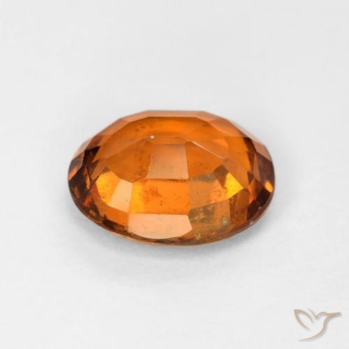 Granato hessonite Arancione scuro naturale da 1.45 ct, Ovale, VS-SI