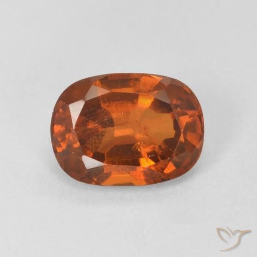 Granato hessonite Arancione rossastra naturale da 1.64 ct, Ovale, VS-SI