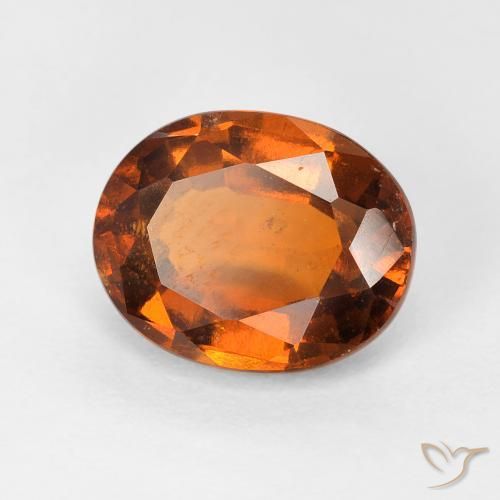 Granato hessonite Medium Dark-Orange naturale da 2.41 ct, Ovale, VS