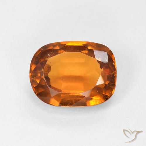 1.74ct Naturale Arancio Medio Granato hessonite, Cuscino, VS-SI