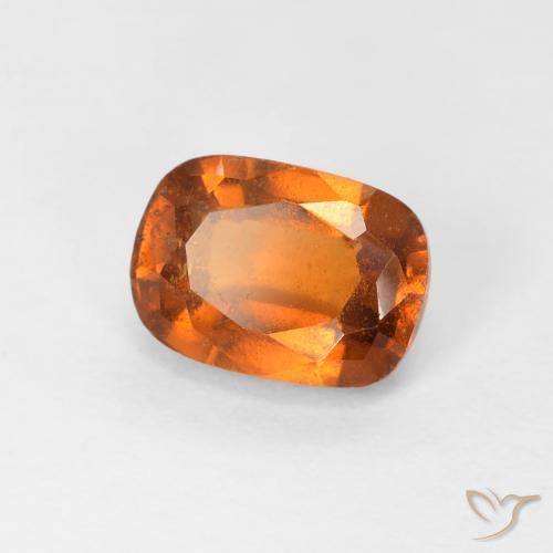 Granato hessonite Arancione scuro naturale da 1.34 ct, Cuscino, VS-SI