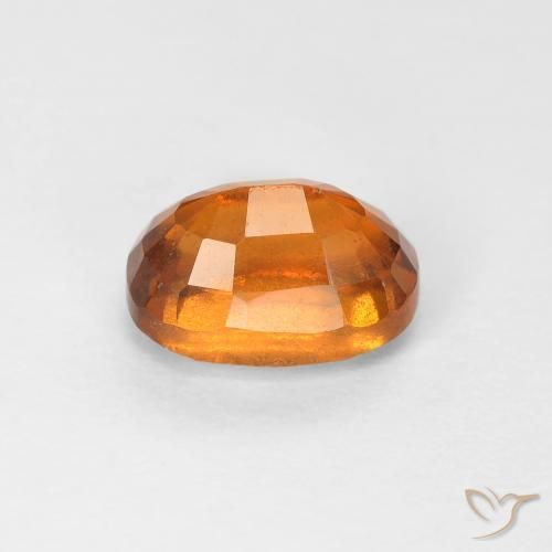 Granato hessonite Medium Dark-Orange naturale da 1.32 ct, Ovale, VS