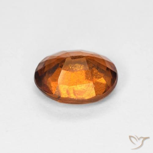 Granato hessonite Arancione rossastra naturale da 1.39 ct, Ovale, VS-SI
