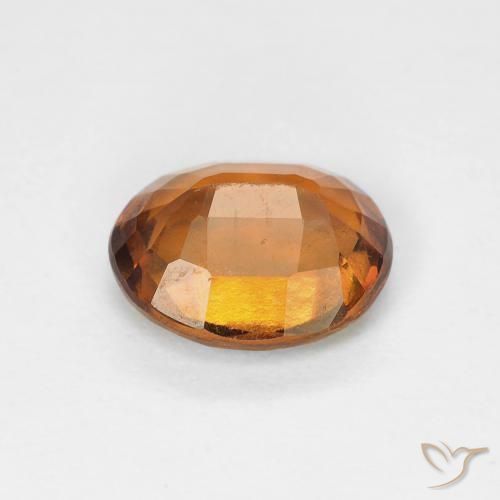 Granato hessonite Arancio Medio naturale da 1.45 ct, Ovale, VVS-VS