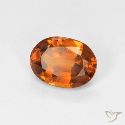 Granato hessonite Arancia Terrosa naturale da 1.19 ct, Ovale, VVS-VS