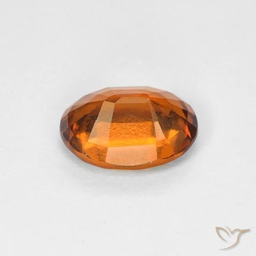 Granato hessonite Arancia Terrosa naturale da 1.19 ct, Ovale, VVS-VS