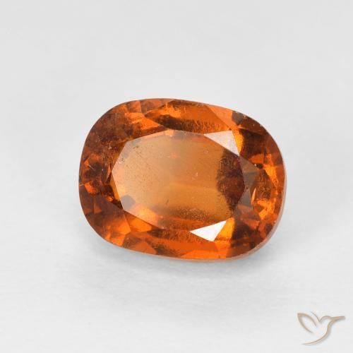 Granato hessonite Arancione scuro naturale da 2.27 ct, Cuscino, VS-SI
