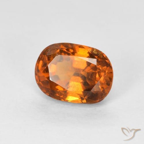 Granato hessonite Arancione scuro naturale da 1.26 ct, Cuscino, VVS-VS