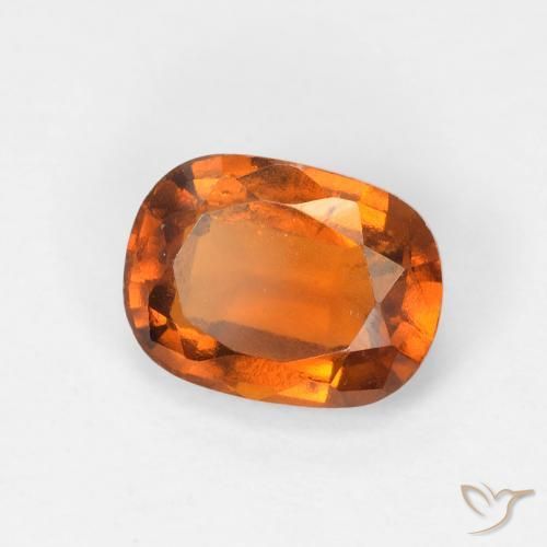Granato hessonite Arancione scuro naturale da 1.66 ct, Cuscino, VS-SI