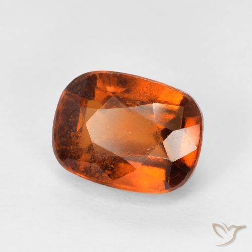 Granato hessonite Arancione scuro naturale da 2.40 ct, Cuscino, VS-SI