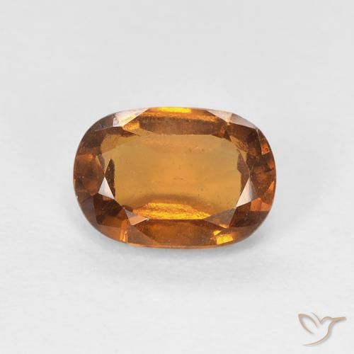 Granato hessonite Arancio Terra naturale da 1.24 ct, Cuscino, VVS-VS