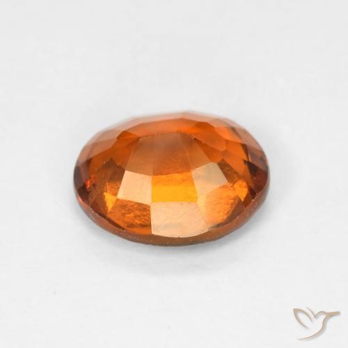 Granato hessonite Medium Dark-Orange naturale da 1.50 ct, Ovale, VS