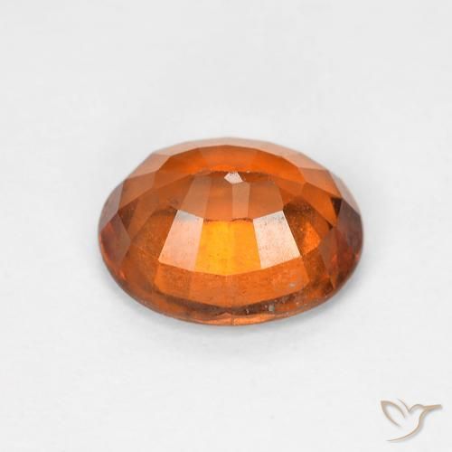 Granato hessonite Arancio Medio naturale da 1.68 ct, Ovale, VS