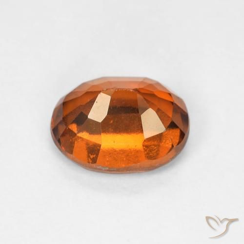 Granato hessonite Arancione rossastra naturale da 1.54 ct, Ovale, VS