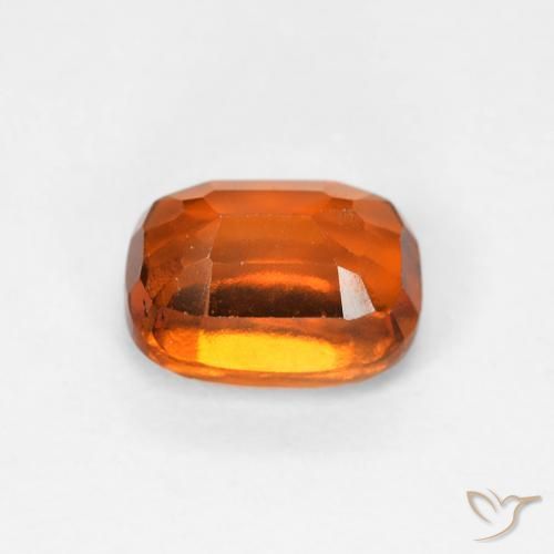 Granato hessonite Arancione scuro naturale da 1.51 ct, Cuscino, VS
