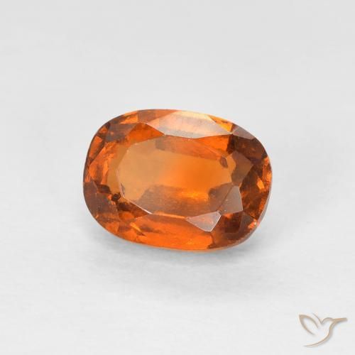 Granato hessonite Arancione scuro naturale da 1.36 ct, Cuscino, VS